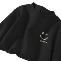 JEANSWEST 真维斯 加绒打底衫男秋冬款加厚男士双面德绒简约笑脸长袖T恤男生内搭