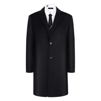 Nautica Tailored【100%绵羊毛】商务正装大衣外套