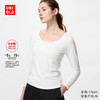 UNIQLO 优衣库 限时秒杀丨优衣库女装HEATTECH棉混纺U领T恤/8分袖保暖衣内衣478963