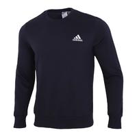 阿迪达斯 （adidas） 卫衣男 户外潮流运动服跑步训练长袖宽松舒适圆领套 GK9118-蓝色小标/舒适针织  L(180/100A)