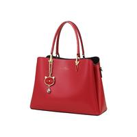 L'ALPINA 阿尔皮纳 意大利袋鼠(L'ALPINA)包包女包牛皮手提包女猫咪挂饰斜挎包女士婚包大容量百搭单肩包女