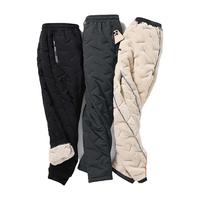JEANSWEST 真维斯 棉裤男羊羔绒冬季加绒加厚裤子男士中老年大码直筒防风保暖休闲裤