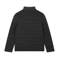 FILA 斐乐男装轻薄羽绒服商务休闲通勤保暖立领羽绒外套 正黑色-BK 175/96A/L