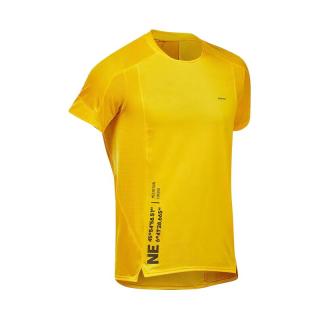 DECATHLON 迪卡侬 男速干T恤快干短袖透气登山吸汗运动半袖春夏FOR1黄色L 4408232