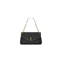 SAINT LAURENT 圣罗兰 女士羊皮革单肩包 777399AACYT1000 黑色 大号