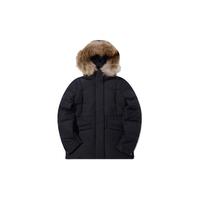 可隆 KOLON SPORT羽绒服女户外戈尔防泼水鹅绒服 黑色BK 165/M