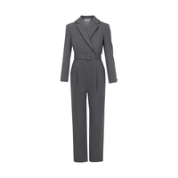 羊毛2022年秋季职业高腰阔腿裤连体裤女气质修身高级感