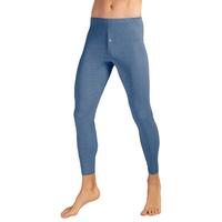 皮尔卡丹超细旦莫代尔男士保暖裤冬季单件无痕薄款秋裤打底裤 花灰蓝色 L