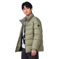 TANBOER 坦博尔 石墨烯羽绒服防静电男秋冬保暖立领面包服外套TF336307青雾绿185