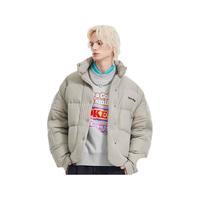 英克斯(inxx)Standby 时尚潮牌异质拼接羽绒服短外套XMD4151733 灰色-1 S