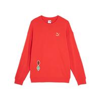 彪马（PUMA）【CNY】 男女同款秋冬运动圆领卫衣 BZ TOH CREW 625834 红色-11 XXL(190/108A)