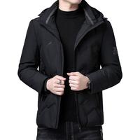 雪中飞 SNOWFLYING 羽绒服男短款加厚冬季外套男士冬天袄子冬装商务休闲防寒中青年 A119-001黑色 XL