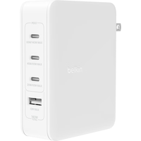 belkin 贝尔金 氮化镓140W充电器 PD3.1快充电源适配器 4口Type-C充电头 28V/5A 苹果电脑充电 WCH014