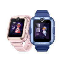 华为 HUAWEI 4 Pro 4G儿童智能手表 52mm 蓝色塑胶表壳 蓝色硅胶表带（GPS、北斗）