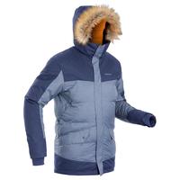 DECATHLON 迪卡侬 保暖棉服外套秋防风户外上衣男加绒加厚登山服QUMM深蓝色XS-2647465