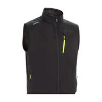 迪卡侬男士软壳上衣背心外套抓绒保暖加厚防风防泼水防寒秋帆船黑色L4104849