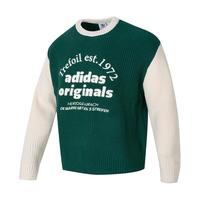 阿迪达斯 （adidas）三叶草卫衣男装24春季户外运动服针织圆领套头衫宽松休闲上衣 IW6288 3XL