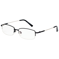 雷德蒙防辐射眼镜男抗蓝光无度数平面护目平光电脑手机护眼睛框女近视潮 黑色镜框 防蓝光镜片(无度数)