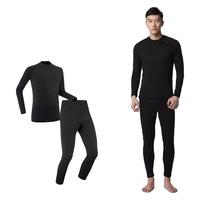 DECATHLON 迪卡侬 保暖内衣男士秋衣秋裤女套装速干跑步滑雪运动加绒加厚OVW1黑色套装M