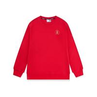 乔丹QIAODAN卫衣男女外套2024春季中国风圆领长袖运动休闲套头衫针织 锦鲤红丨男女同款 170/M