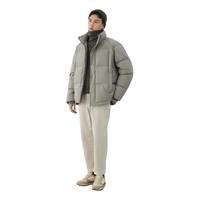 冬季三防涂层90白鸭绒短款羽绒服男轻薄保暖面包服加厚外套