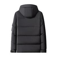 杉杉【高充绒重磅鸭绒】短款羽绒服男秋冬休闲上衣连帽保暖外套男 黑色 170/88A(M)