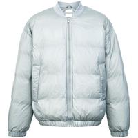 SELECTED 思莱德 轻盈白鸭绒棒球领廓形短款羽绒服