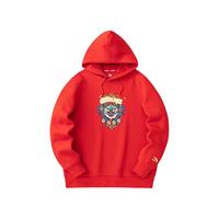 安踏（ANTA）好事发生丨新年款男连帽卫衣2024龙年修身保暖长袖套头衫上衣 浓郁红 -2 S(男165)