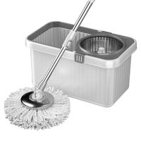 爱格 旋转拖把干湿两用不锈钢自动免手洗加大加厚桶家用懒人吸水好神拖