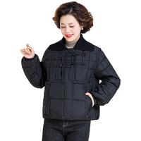 花花公子（PLAYBOY OUTDOOR）时尚装冬装洋气百搭棉衣外套女2023中老年女装休闲服棉服 JF-C905黑色【棉服】 M105斤以下