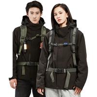 JEEP SPIRIT 冲锋夹克秋冬季男女款三合一户外防风防水保暖外套 FS0805 男女同款/黑色 XL