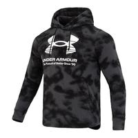 安德玛(UNDERARMOUR)男装 23冬季宽松连帽卫衣运动服跑步训练透气上衣套头衫 1377185-001 S(165/88A)