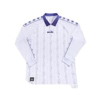 卡尔美（KELME）长袖POLO衫男复古时尚T恤休闲百搭翻领上衣 白色 4XL