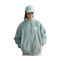 茵宝(Umbro)【任贤齐同款】休闲外套冬季保暖简约logo立领上衣男女 灰雾绿 M