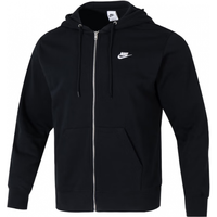 耐克(NIKE) 舰店外套男士秋冬季 23运动服连帽开衫卫衣针织透气夹克 加绒保暖/经典黑色/ 2XL/185(体重150-170斤)