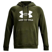 安德玛 UNDER ARMOUR UA  男子训练运动健身圆领长袖连帽卫衣 1379758 390绿色 S
