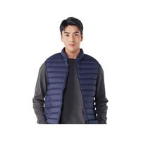 迪卡侬棉马甲保暖马夹秋冬夹克户外运动休闲外套深蓝色M-4905606