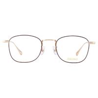精工(SEIKO)近视眼镜框男女款全框钛合金镜架复古眼镜框架H03097 01金色