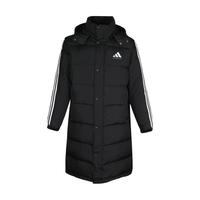 阿迪达斯 adidas羽绒服男女同款长款运动羽绒外套连帽防风保暖