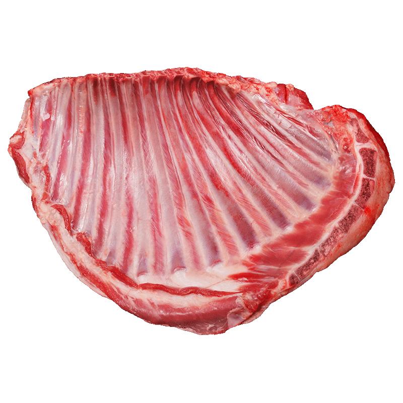 西牛优选羊肉生鲜新鲜现杀半只羊套餐羊排蝎子烧烤羊腿肉火锅食材年货礼盒 羊排5斤