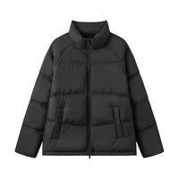 森马(Semir)张新成同款|超级植物系列羽绒服男三防外套23冬上衣109723113201 黑色90001 XXS