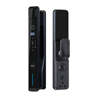 Keylock 第吉尔 智能门锁指纹锁密码锁电子锁家用防盗门锁安全锁EC8-A 旗舰款+推拉式+碳素黑