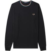 FRED PERRY男士长袖T恤休闲宽松圆领麦穗刺绣潮M9602