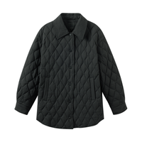 INMAN 茵曼 泡泡格衬衫式羽绒服冬季百搭时尚内外可搭保暖外套女