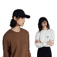 Gap男女装2024春季竹节棉logo口袋圆领长袖T恤休闲上衣876990