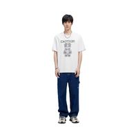GXG奥莱 22年男士奥莱夏休闲小熊印花休闲宽松短袖T恤装