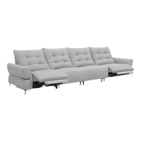 乐至宝LAZBOY真皮沙发客厅电动功能沙发零靠墙复古沙发巴赫683 大熊白-3.54米-大-四人双电动