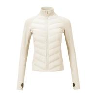 La Nikar 冬季轻薄90%鹅绒短款羽绒服女立领修身显瘦羽绒服外套女-S1031 奶白色(鹅绒) L