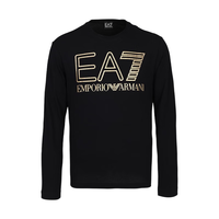 阿玛尼 EMPORIO ARMANI(ARMANI)男装EA7大字母图案男士休闲圆领长袖T恤 11676 混色 XL