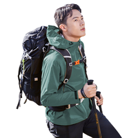 思凯乐（SCALER）【黄金甲】户外硬壳冲锋衣男女2024春专业大暴雨防水登山服 【男款】云杉绿  3层压胶硬壳 XXL 【男款】云杉绿 | 3层压胶硬壳